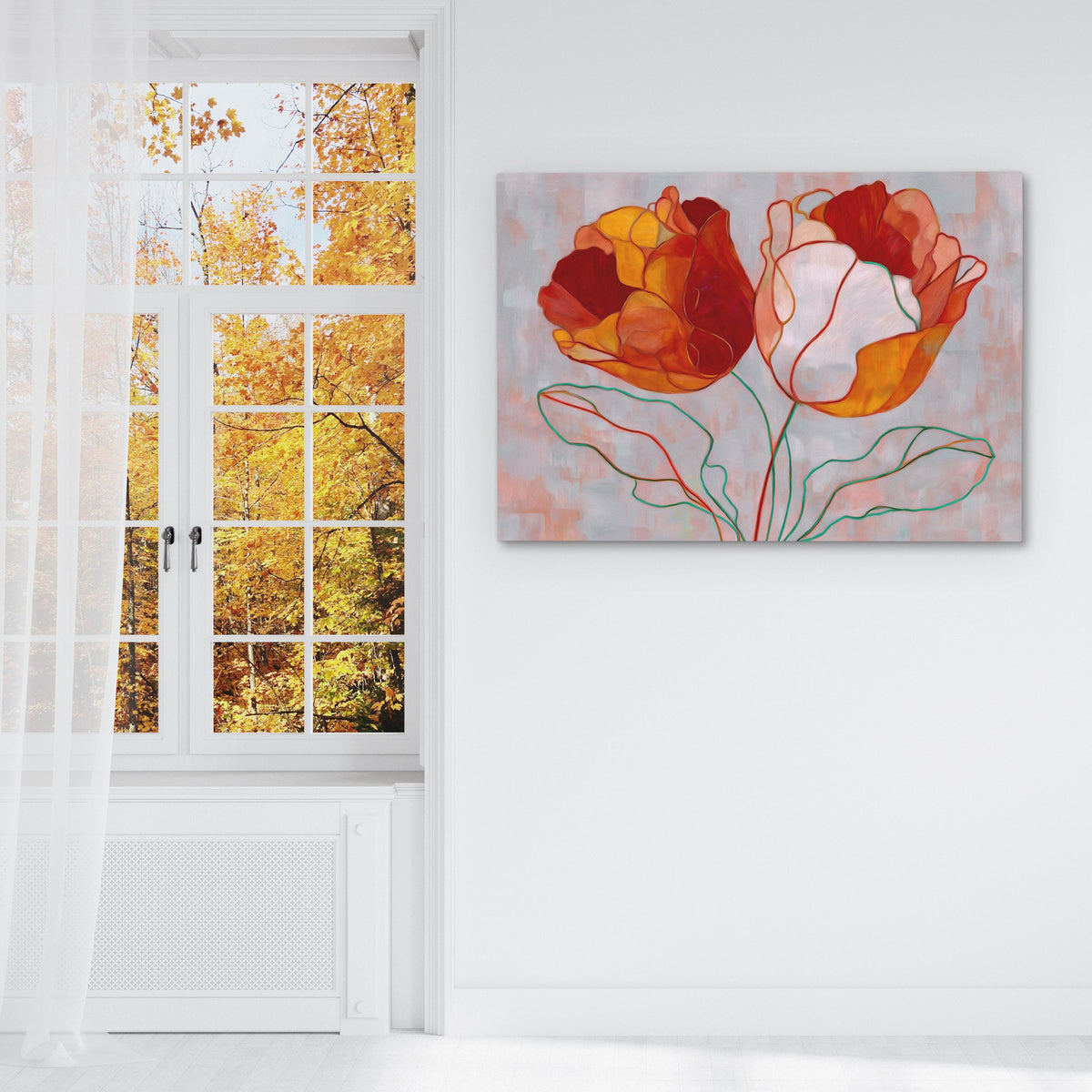 Blooming Fire Symphony - Luxury Wall Art