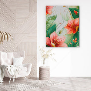 Blooming Pink Flowers - Luxury Wall Art