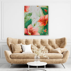 Blooming Pink Flowers - Luxury Wall Art