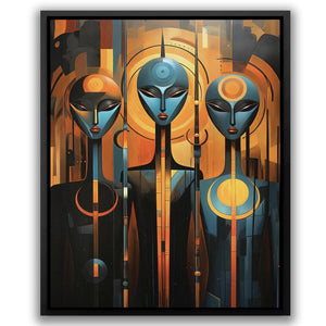 Blue Aliens - Luxury Wall Art