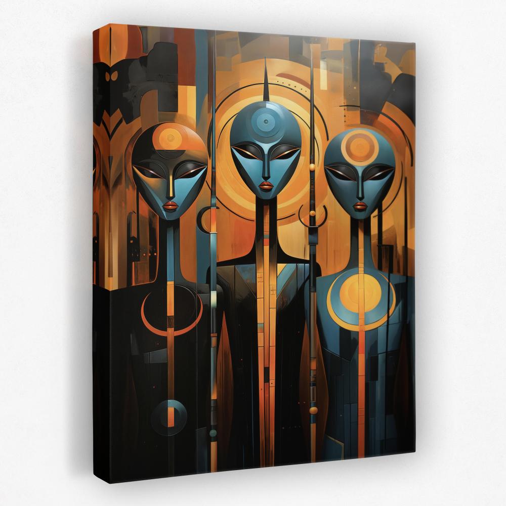 Blue Aliens - Luxury Wall Art