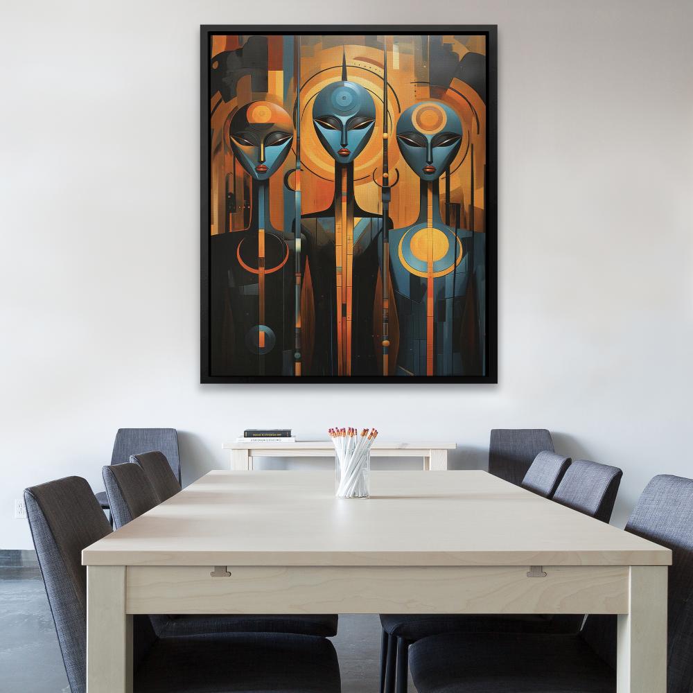 Blue Aliens - Luxury Wall Art