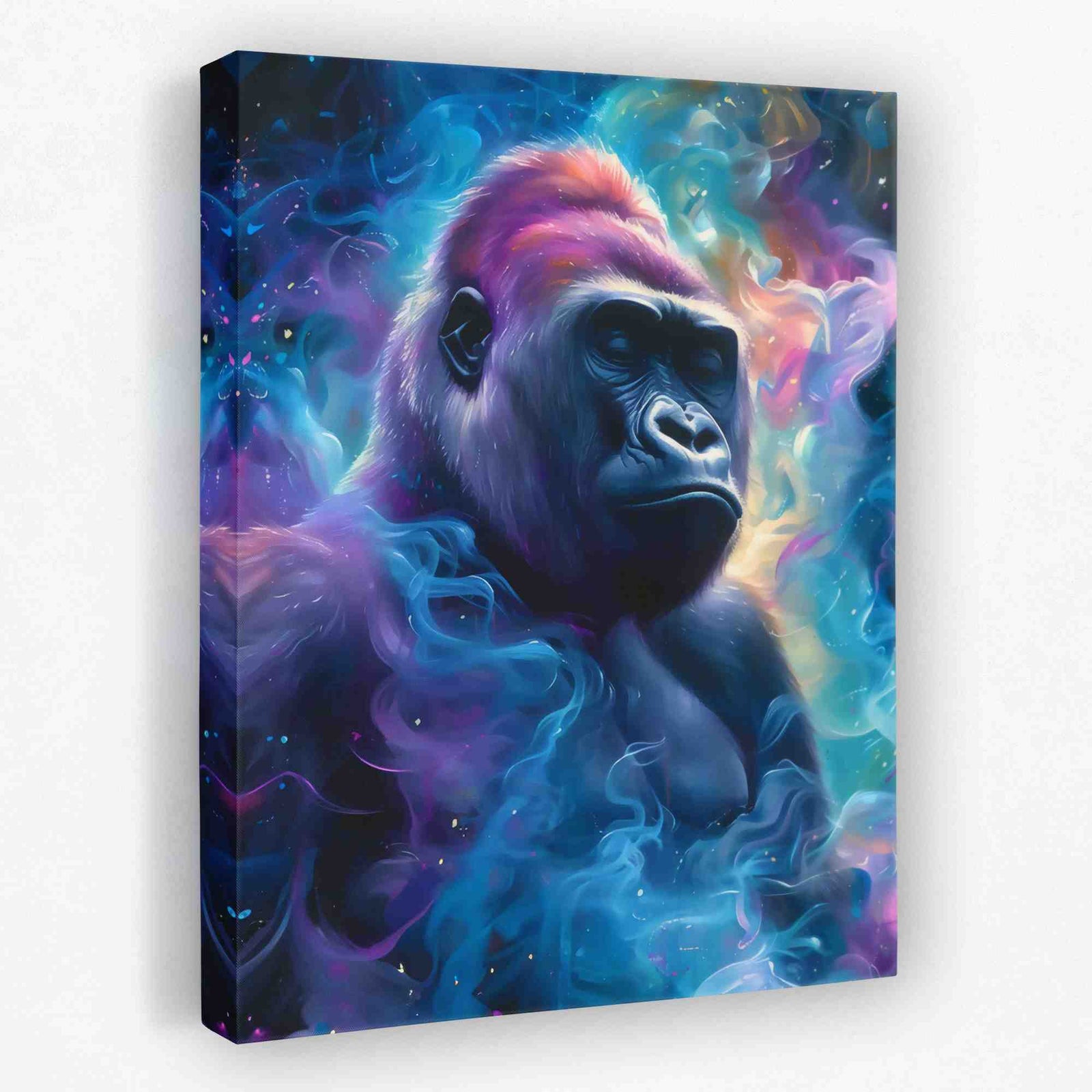 Blue Ape - Animals Canvas Wall Art