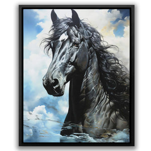 Blue Arabian Horse - Luxury Wall Art