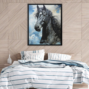 Blue Arabian Horse - Luxury Wall Art