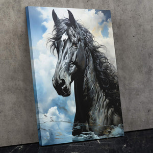 Blue Arabian Horse - Luxury Wall Art