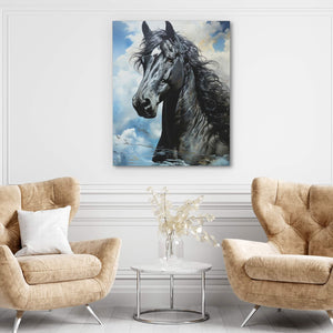 Blue Arabian Horse - Luxury Wall Art