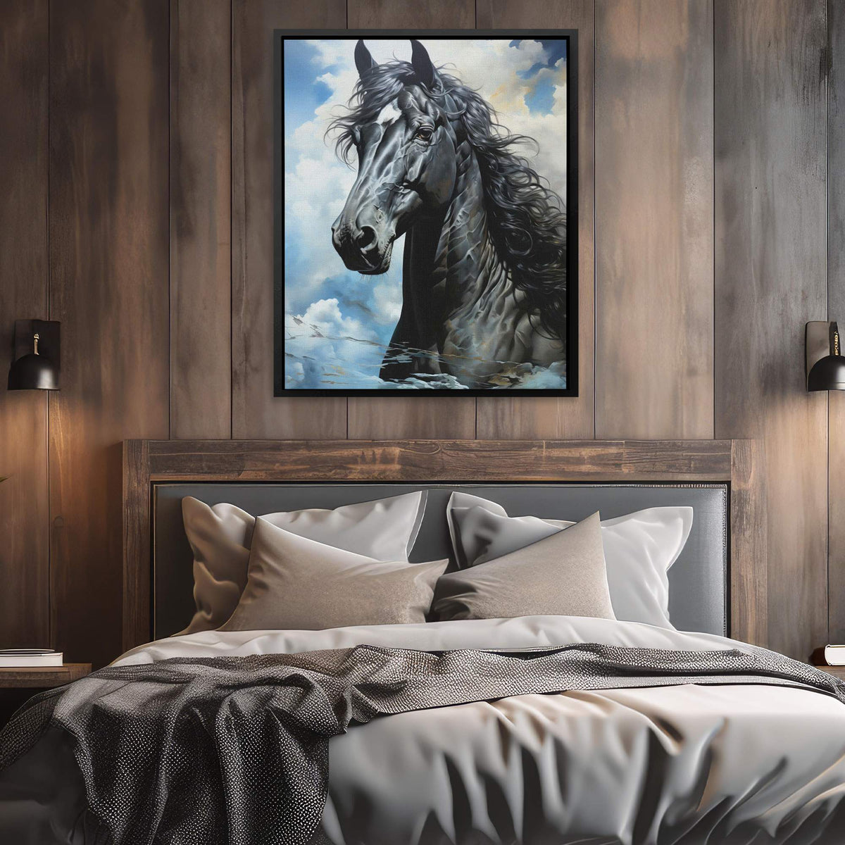 Blue Arabian Horse - Luxury Wall Art