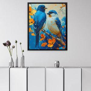 Blue Bird Paradise - Luxury Wall Art