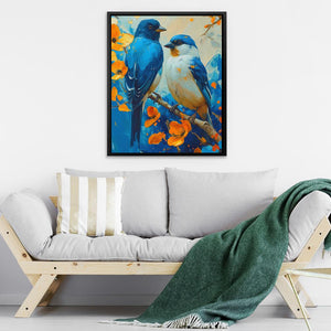 Blue Bird Paradise - Luxury Wall Art