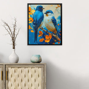 Blue Bird Paradise - Luxury Wall Art