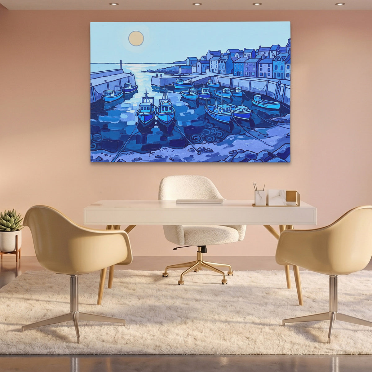Blue Boats Harbor — Blue Boats Harbor Pink Office Land 134