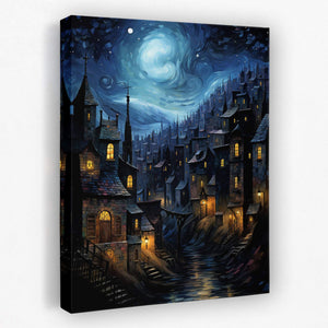 Blue City Night - Luxury Wall Art