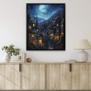 Blue City Night - Luxury Wall Art