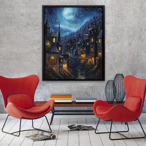 Blue City Night - Luxury Wall Art