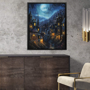 Blue City Night - Luxury Wall Art