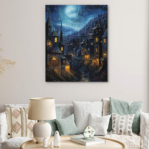 Blue City Night - Luxury Wall Art