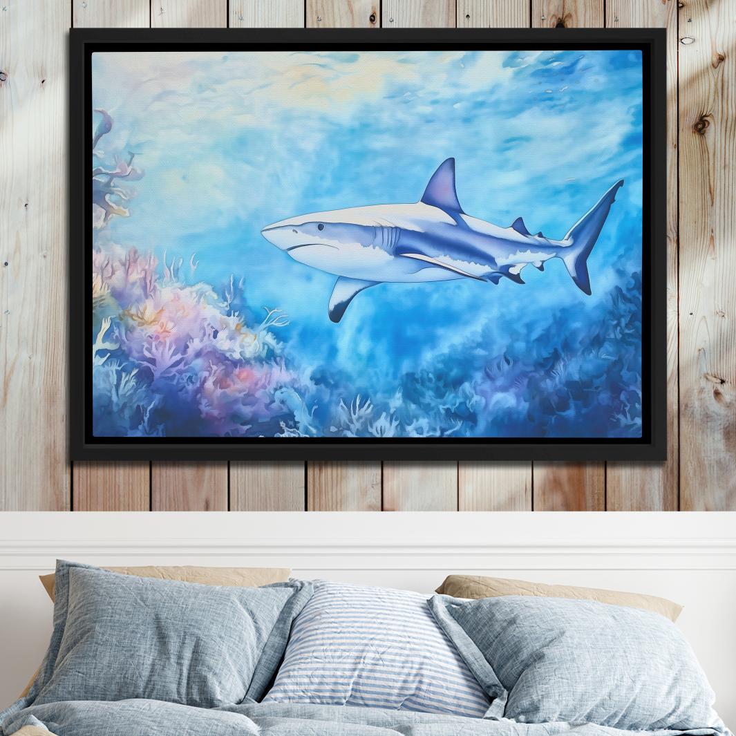Blue Depths Predator - Luxury Wall Art
