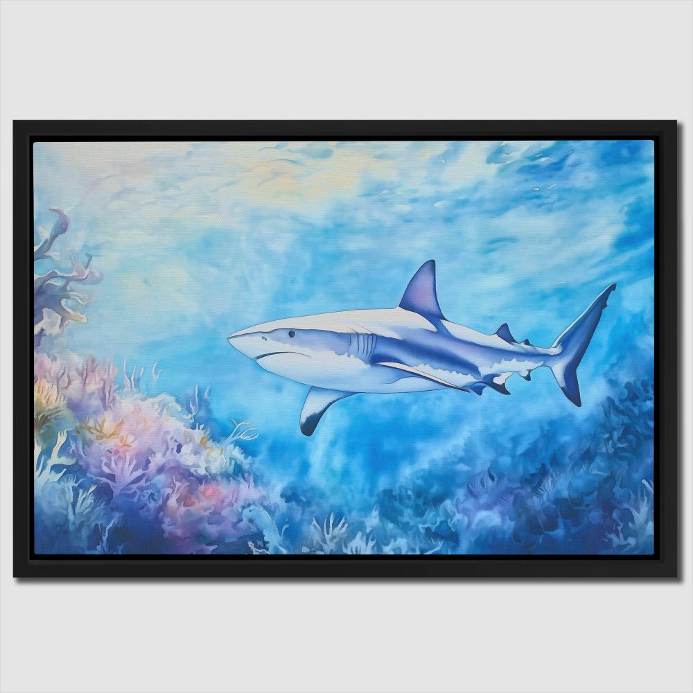 Blue Depths Predator - Luxury Wall Art