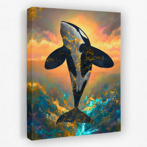 Blue Dolphin Celestial — Blue Dolphin Celestial Portrait   Side View   Mirror 274