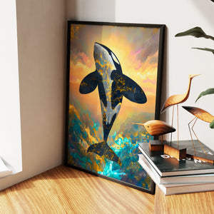 Blue Dolphin Celestial — Blue Dolphin Celestial New   Living Room Wall Apartment Zoom 226