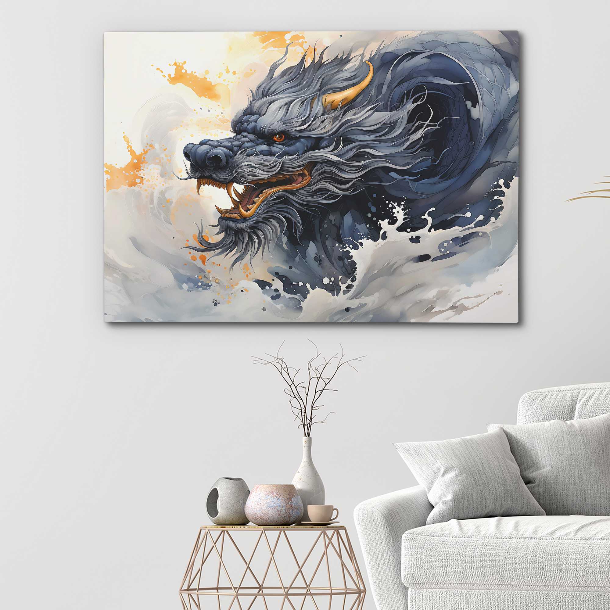 Blue Dragon - Luxury Wall Art