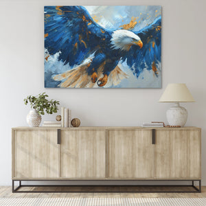 Blue Eagle Flying - Luxury Wall Art