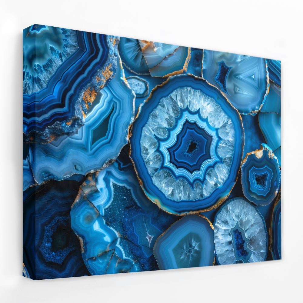 Blue Earth Crystal - Luxury Wall Art