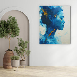 Blue Face - Luxury Wall Art