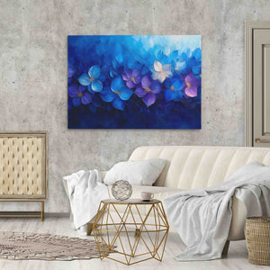 Blue Floral Arrangement - Luxury Wall Art