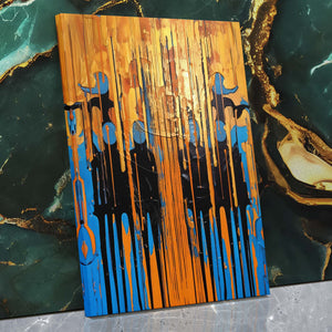 Blue - Gold Symphony - Luxury Wall Art