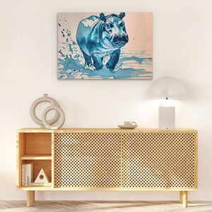 Blue Hippo - Luxury Wall Art