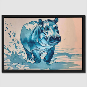 Blue Hippo - Luxury Wall Art