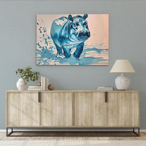 Blue Hippo - Luxury Wall Art