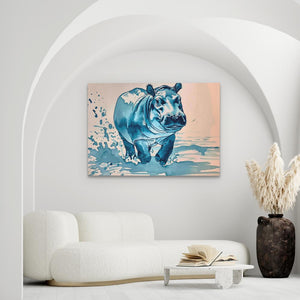 Blue Hippo - Luxury Wall Art