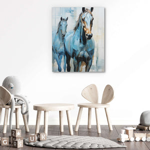 Blue Horses - Luxury Wall Art