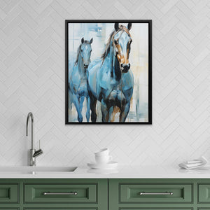 Blue Horses - Luxury Wall Art