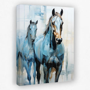 Blue Horses - Luxury Wall Art