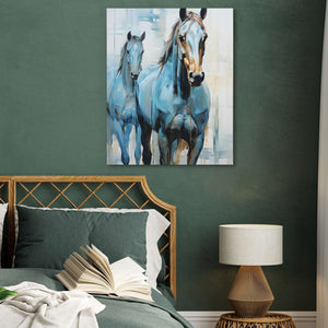 Blue Horses - Luxury Wall Art