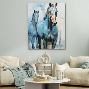 Blue Horses - Luxury Wall Art