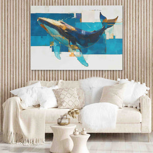 Blue Humpback Whale - Luxury Wall Art