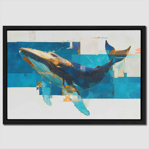 Blue Humpback Whale - Luxury Wall Art