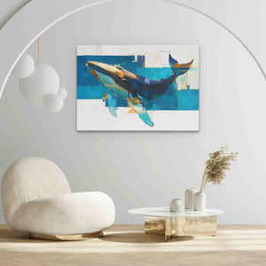 Blue Humpback Whale - Luxury Wall Art