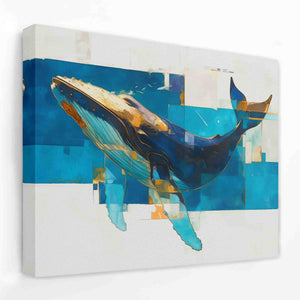 Blue Humpback Whale - Luxury Wall Art