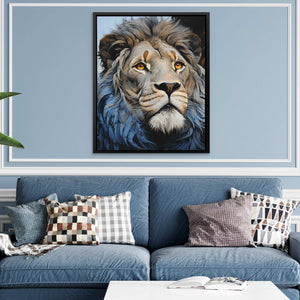 Blue Lion - Luxury Wall Art