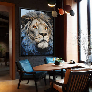 Blue Lion - Luxury Wall Art