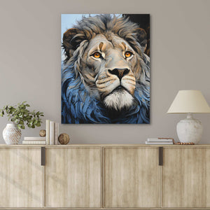 Blue Lion - Luxury Wall Art