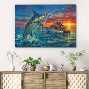 Blue Marlin Sunset — Blue Marlin Sunset Beach Cabinet 23
