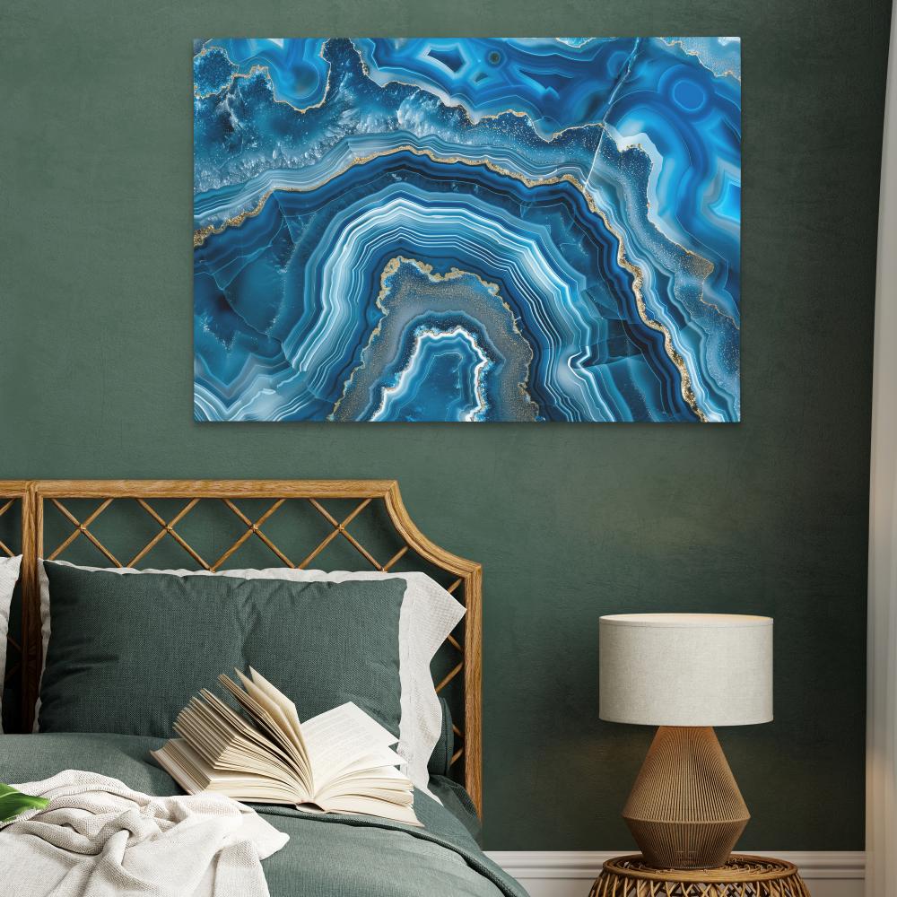 Blue Mineral - Luxury Wall Art