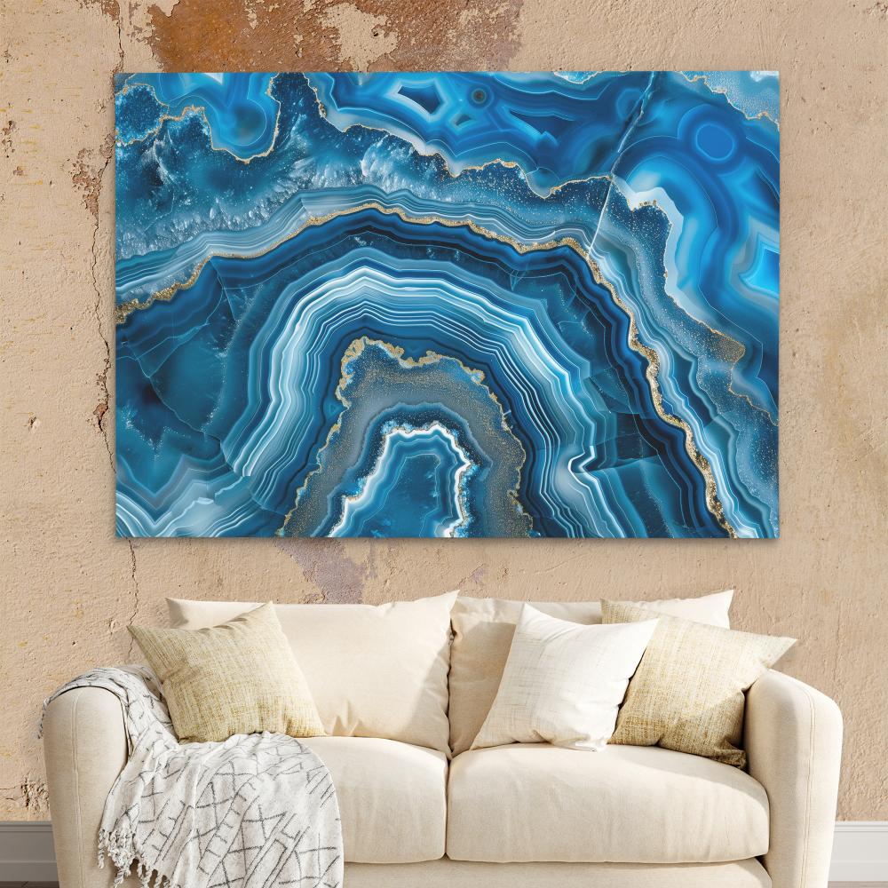 Blue Mineral - Luxury Wall Art